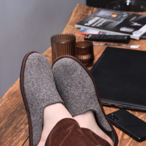 Nursi Felted Wool Slip-On Slippers