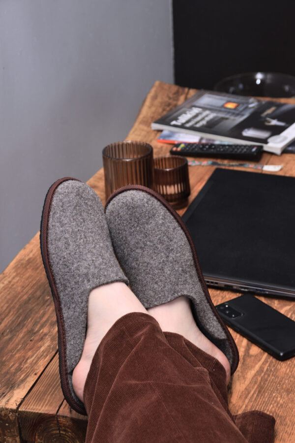 Nursi Felted Wool Slip-On Slippers