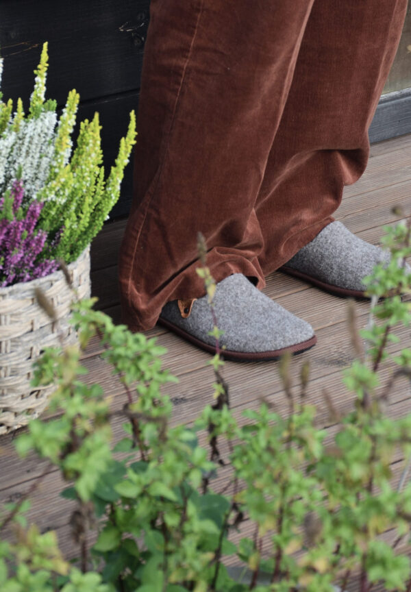 Nursi Felted Wool Slip-On Slippers