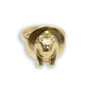 Sekhmet Fire Necklace Ring – Gold