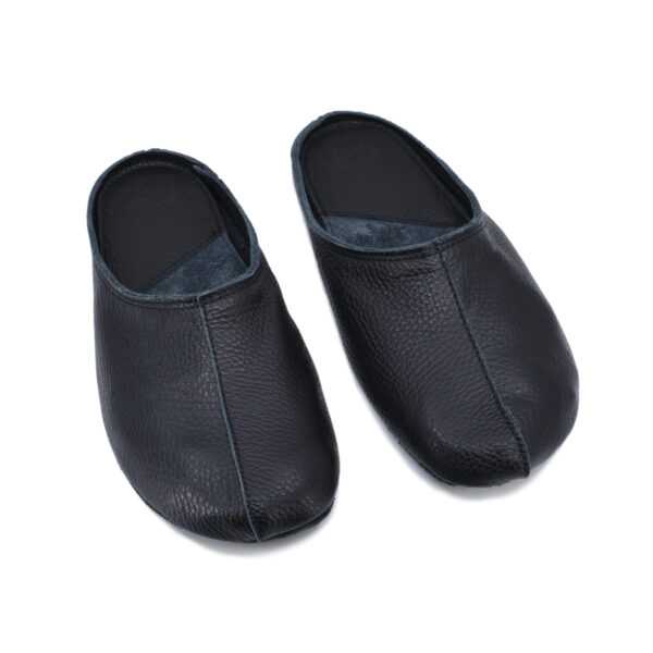 Sulbi Recycled Leather Slippers – Black