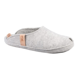TOKU Brussels Lambswool Felt Slippers – White