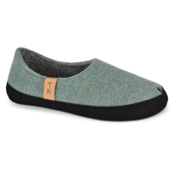 TOKU Budapest Wool Felt Slippers – Mint Green
