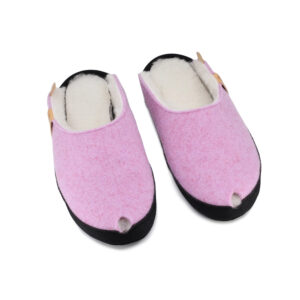 TOKU Brussels Slippers with Lambswool Lining – Light Pink