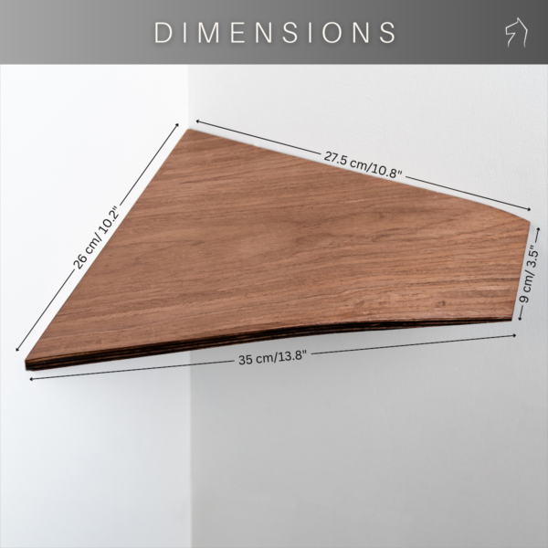 Wooden Corner Shelf – Edge