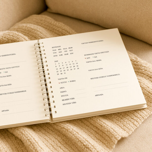 Baby Shower Guest Book – Finnish