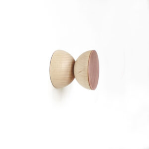 Beech Wood & Copper Wall Hook / Knob