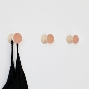 Beech Wood & Copper Wall Hook / Knob