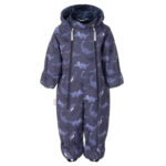 Blue Dinosaur Print Spring/Autumn Overall