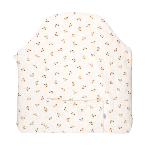 Bow Baby Sleeping Bag & Blanket – Beige / White, 0–6 Months