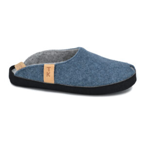 TOKU Brussels Lambswool Felt Slippers – Blue