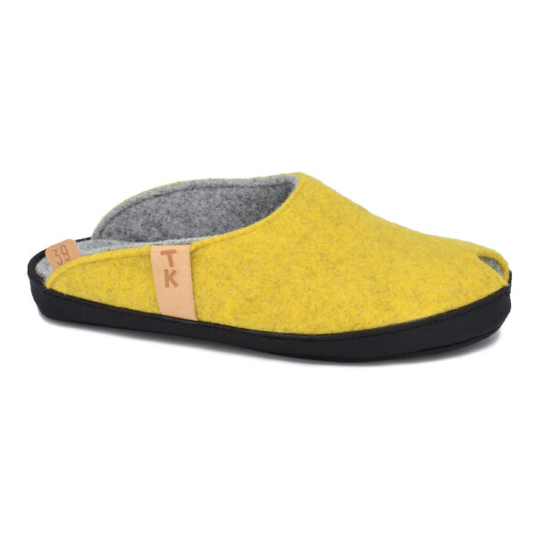 TOKU Brussels Lambswool Felt Slippers – Yellow