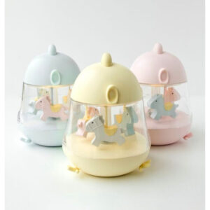 Lamp with Carousel and Music – Pink