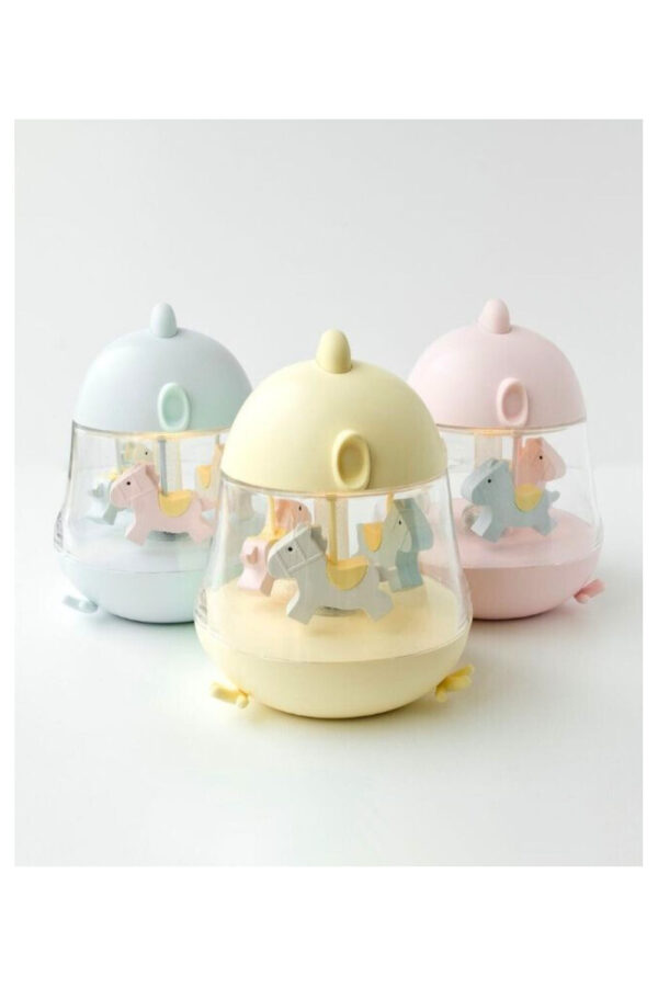 Lamp with Carousel and Music – Pink