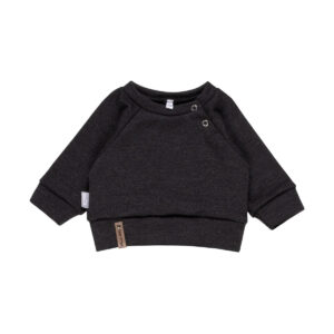Children’s Merino Wool Top and Trousers Set – Dark Grey
