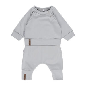 Children’s Merino Wool Top and Trousers Set – Grey