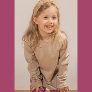 Children’s Merino Wool Top – Beige