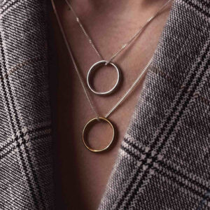 Circle Necklace – Sterling Silver