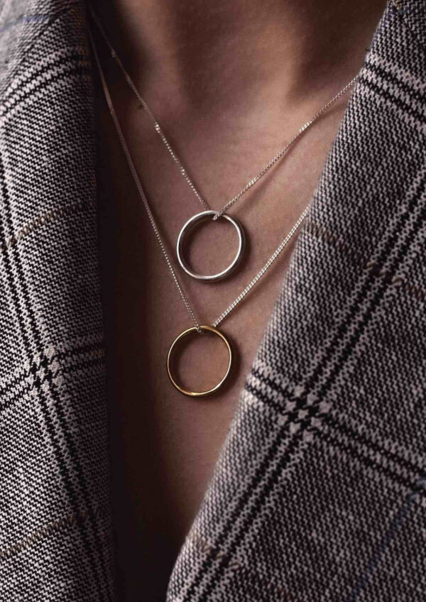 Circle Necklace – Sterling Silver