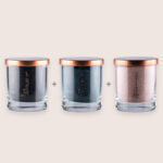 Classic Unscented Candle Trio – Black, Space Grey & Nude