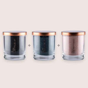Classic Unscented Candle Trio – Black, Space Grey & Nude