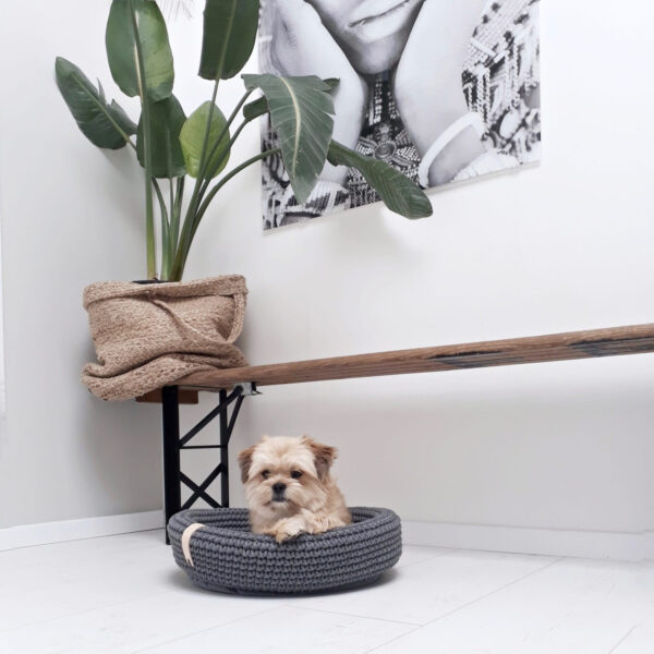 Coco Cotton Rope Cat & Dog Basket – Anthracite