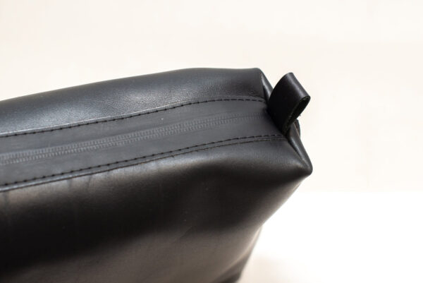 Leather Cosmetic Bag, Black – Large