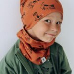 Cotton Beanie Hat With Folds DARGO - Copper Dogs