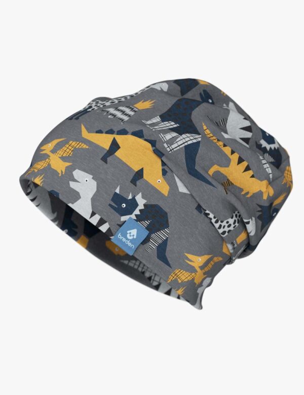 Cotton Beanie Hat With Folds DARGO – Dinosaurs