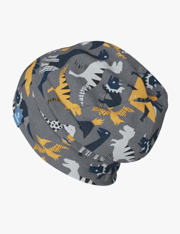 Cotton Beanie Hat With Folds DARGO – Dinosaurs