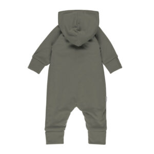 Cotton-Lined Merino Wool Baby Overall – Khaki