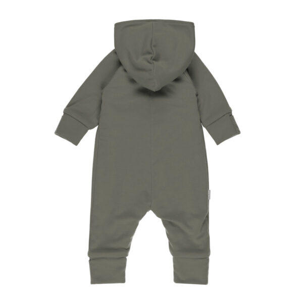 Cotton-Lined Merino Wool Baby Overall – Khaki