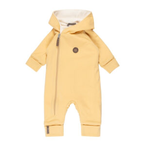 Cotton-Lined Merino Wool Baby Overall – Yellow