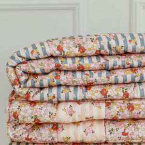 Quilted Patchwork Blanket & Pillow Set, Large – Summer Garden