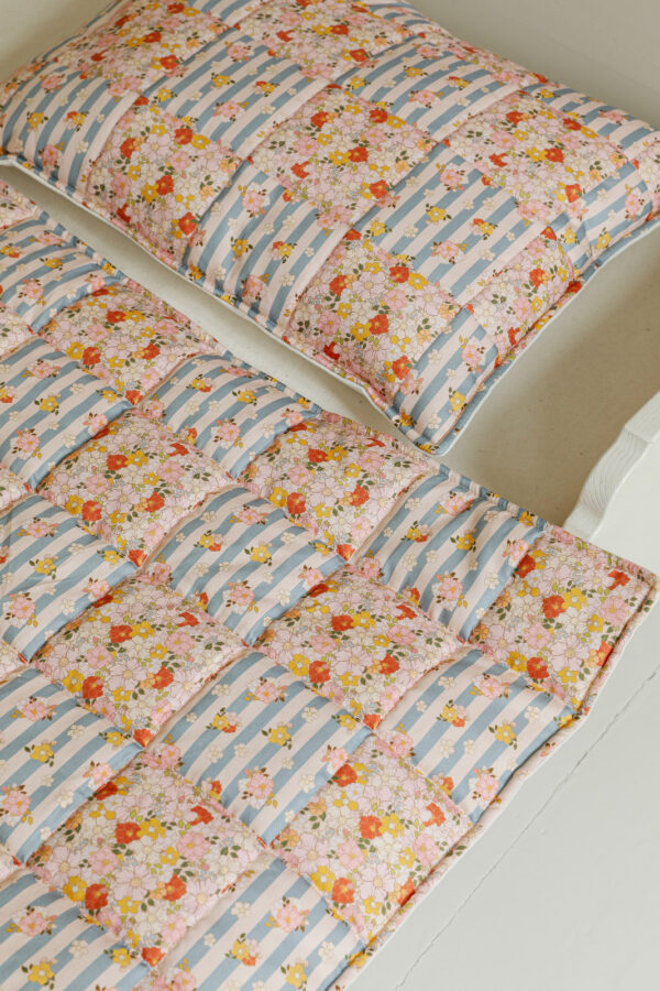 Quilted Patchwork Blanket & Pillow Set, Large – Summer Garden