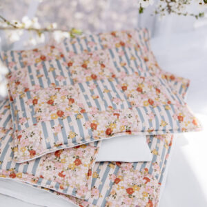 Quilted Patchwork Blanket & Pillow Set, Large – Summer Garden