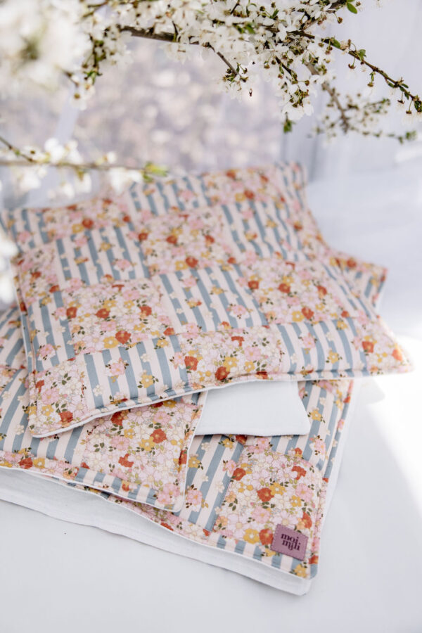 Quilted Patchwork Blanket & Pillow Set, Large – Summer Garden