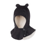 Dark Grey Merino Wool Baby Balaclava