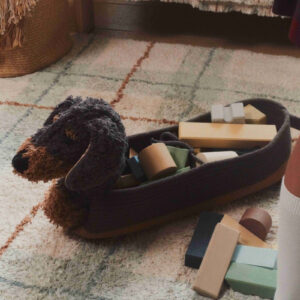 Dachshund Storage Basket Sparky – Cotton, 59 cm