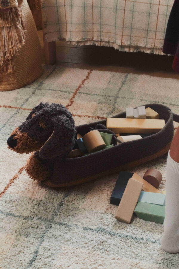 Dachshund Storage Basket Sparky – Cotton, 59 cm