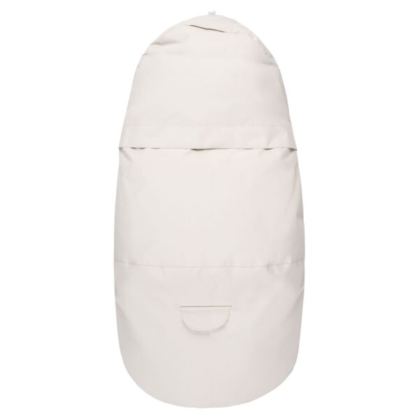 Down-Filled Baby Winter Footmuff – White / Beige, One Size