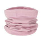 Dusty Pink Single-Layer Merino Wool Tube Scarf