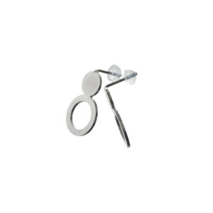 Arc Earrings – Silver Stainless Steel