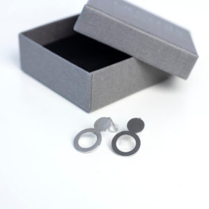 Arc Earrings – Silver Stainless Steel
