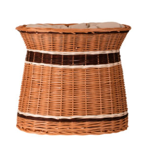 Erif Wicker House for Cats & Small Dogs – Two Cushions