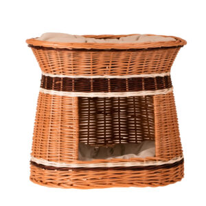 Erif Wicker House for Cats & Small Dogs – Two Cushions