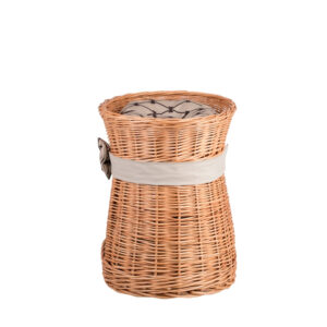 Erif Two-Level Wicker Cat House – Beige Cushions