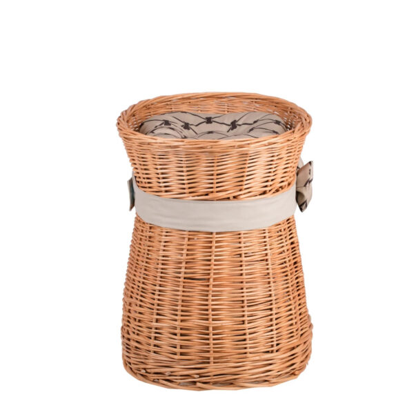 Erif Two-Level Wicker Cat House – Beige Cushions