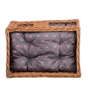 Estrella Two-Level Wicker Cat House with Cushions