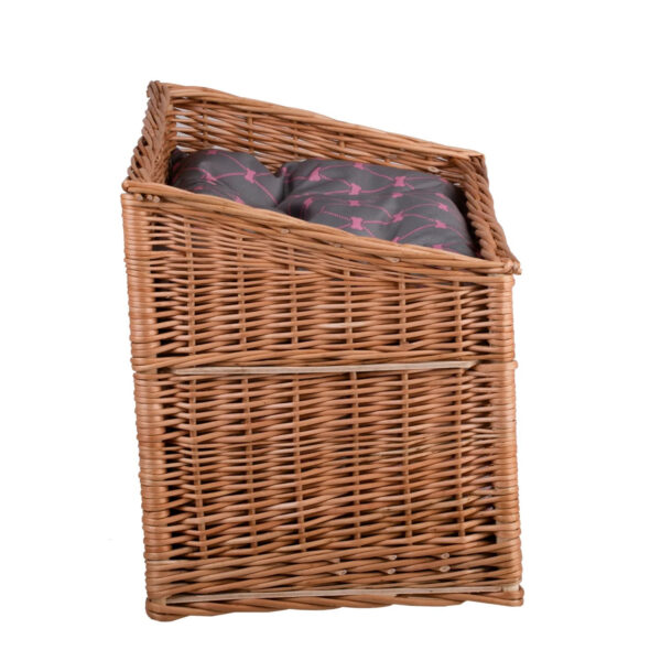 Estrella Two-Level Wicker Cat House with Cushions